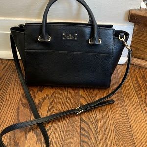 Kate Spade Black Purse with Adjustable, Removable Shoulder Strap Satchel
